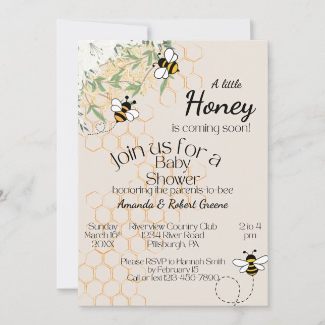 Baby Shower Invitation (Framsida)