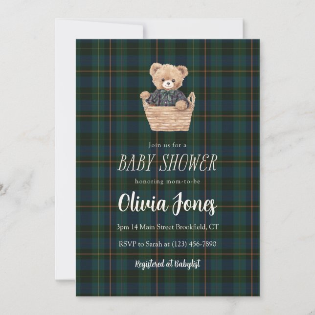 Baby Shower Invitation Card (Framsida)