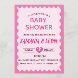 Baby Shower Invitation Card Inbjudningar