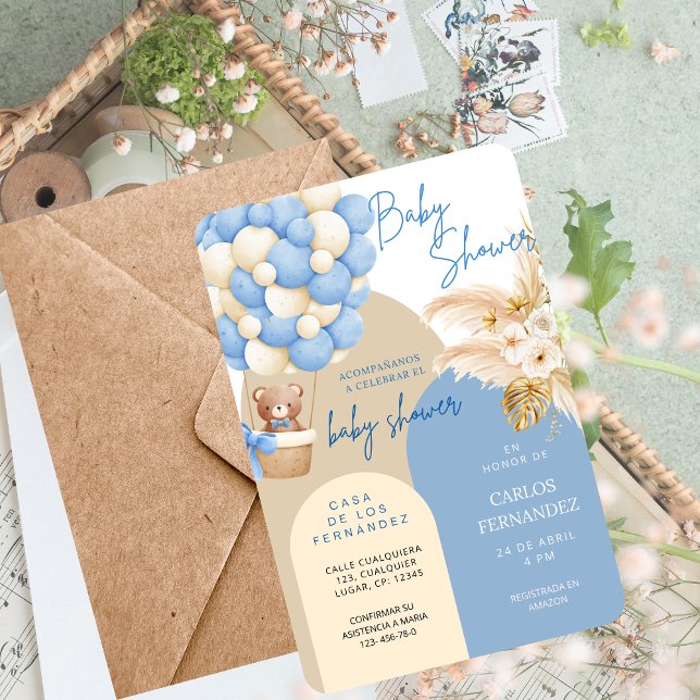 Baby Shower Invitation for Boy–Customizable Inbjudningar (Skapare uppladdad)