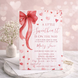 Baby shower invitation "Little Darling", Valentine Inbjudningar