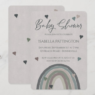 Baby Shower invitation paperlike Inbjudningar