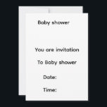 Baby shower invitation  spara datumet<br><div class="desc">Baby shower invitation</div>
