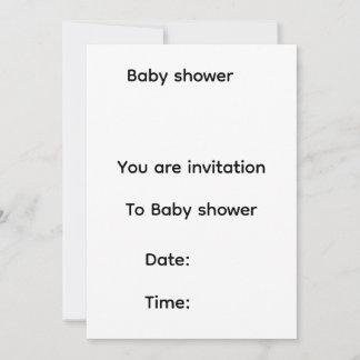 Baby shower invitation  spara datumet