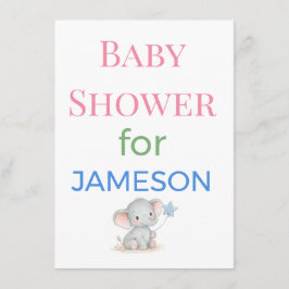 Baby Shower Invitations Enclosure Cards Signs | De Tilläggskort