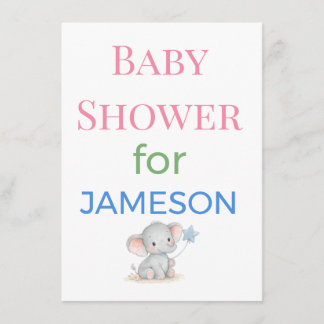 Baby Shower Invitations Enclosure Cards Signs | De Tilläggskort