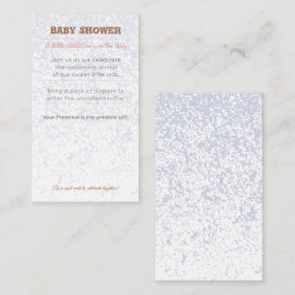 Baby Shower Invite | Woodland Diaper Raffle Card Tilläggskort