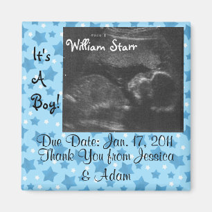Baby shower Jessica och Adam Magnet