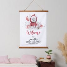 Baby shower jul Polar björn Högtid skylt