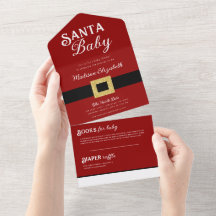 Baby Shower Jultomten Kostym i jultomten Baby