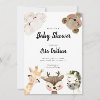 Baby Shower Jungle Safari Animals Call, BA10 Meddelande