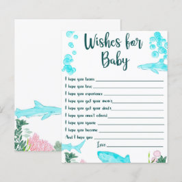 Baby Shower Keepsak Önskemål för Baby