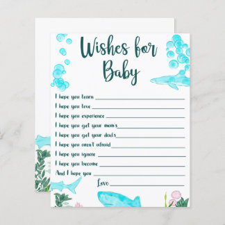 Baby Shower Keepsak Önskemål för Baby