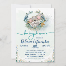 Baby Shower Koala Invitation Inbjudningar