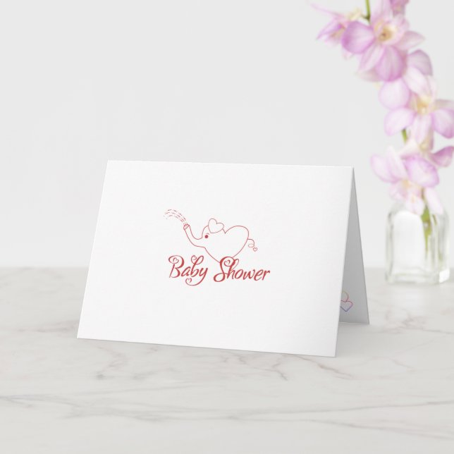 Baby Shower Kort (Orkide)