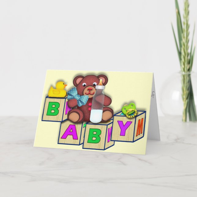 Baby shower kort (Framsida)