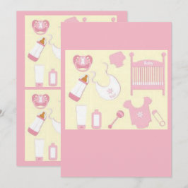 baby shower-kort inbjudningar