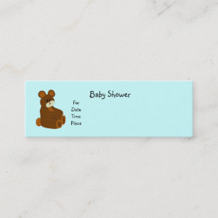 Baby Shower-kort Mini Visitkort