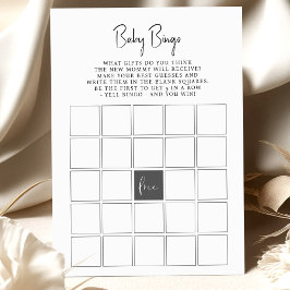 Baby Shower Lek Baby Bingo