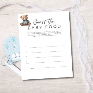 Baby Shower Lek Babypojke Gissa Babymaten Inbjudningar