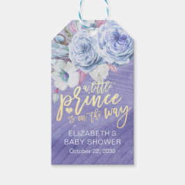 Baby Shower lite prins på vägen Presentetikett