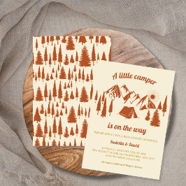Baby Shower Little Camper Forest Camping Inbjudningar