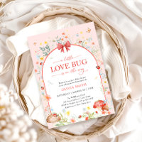 Baby Shower Little Kärlek Kryp Wildblomma Baby Sho