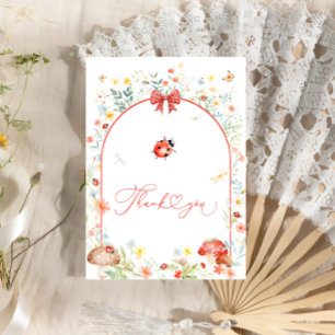 Baby Shower Little Kärlek Kryp Wildblomma Baby Sho Tack Kort