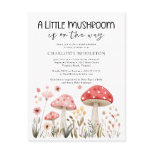 Baby Shower Little Mushroom Wildblomma Baby Shower