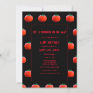 Baby Shower Little Pumpkin on Way Girls Boys Inbjudningar