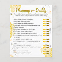 Baby Shower Mamma eller pappa Game
