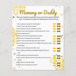 Baby Shower Mamma eller pappa Game