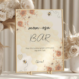 Baby Shower Mamma-osa Pub för Baby Boho Boho Wildb Poster