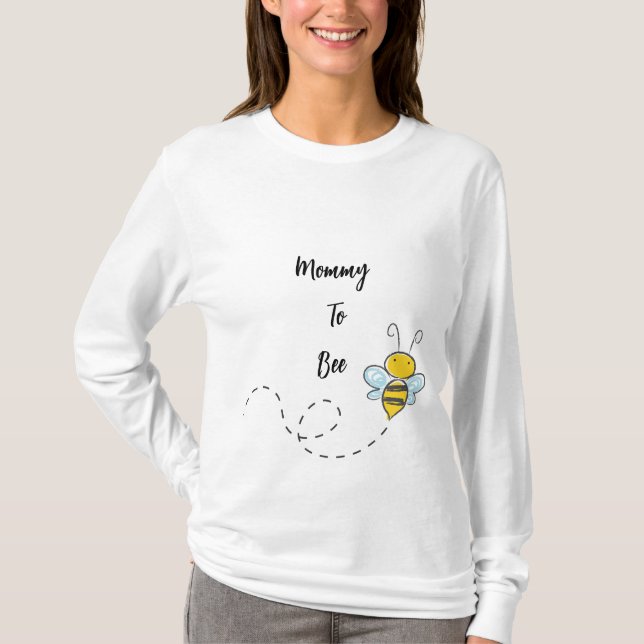 Baby Shower | Mamma till Bee T-Shirt (Framsida)