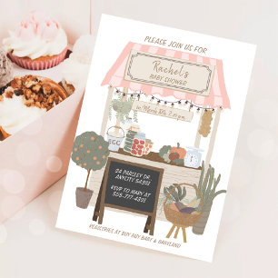 Baby Shower med lokalt odlad mat från Country Farm Inbjudningar