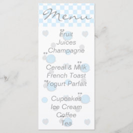 Baby Shower Menu "Snips & Snigel" Meny