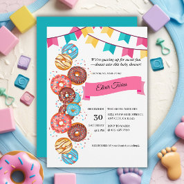 Baby Shower Modern Donut Baby Sprinkles från Sprin Inbjudningar