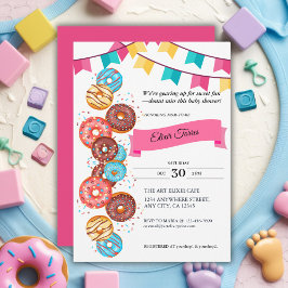 Baby Shower Modern Donut Baby Sprinkles från Sprin Inbjudningar