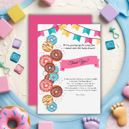 Baby Shower Modern Donut Baby Sprinkles från Sprin Tack Kort