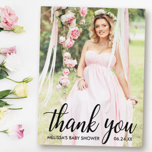 Baby Shower Modern Tack Foto Vykort