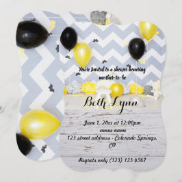 Baby Shower Mustasch mustascher Destiny's Öde Inbjudningar