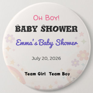Baby Shower Nål   Lag Tjej   Lag Pojke   Favor