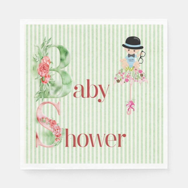 Baby Shower Napkins for Boy Pappersservett (Framsidan)