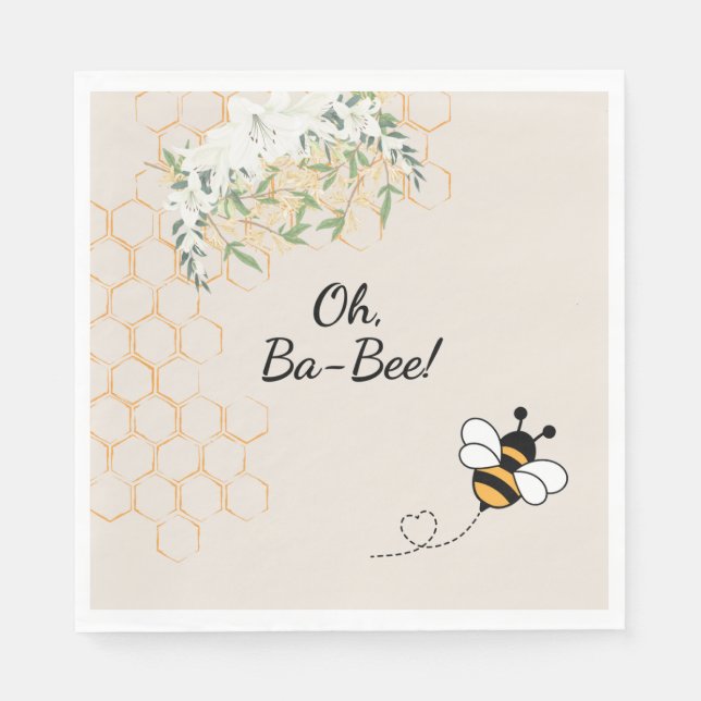 Baby Shower Napkins Pappersservett (Framsidan)