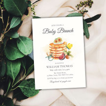 Baby Shower Nappar för frukt Baby Brunch Pancake