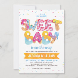 Baby Shower Neutral Candyland Sprinkles Tack Kort