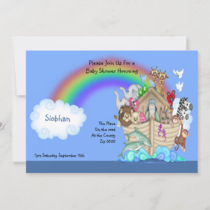 Baby Shower Noahs Ark Inbjudningar
