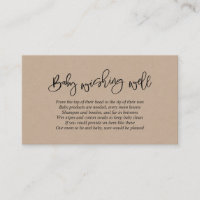 Baby Shower, önskebrunn, Creative Kraft-skrift