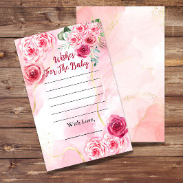 Baby Shower Önskemål för Baby Magenta Ro Rosa