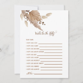 Baby Shower Önskemål för Baby Pampas III Inbjudningar